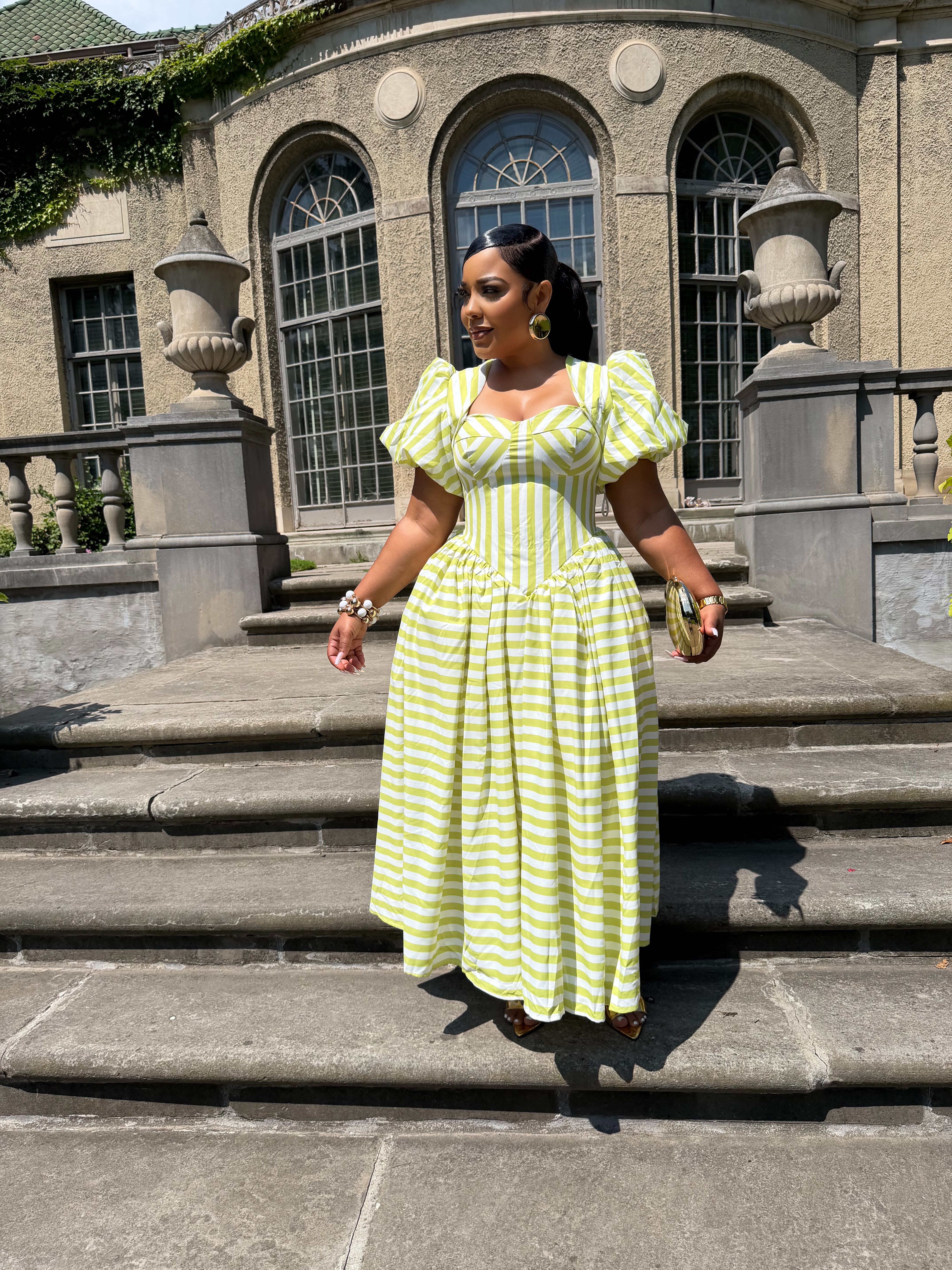 Candy Cane Couture Maxi Dress 