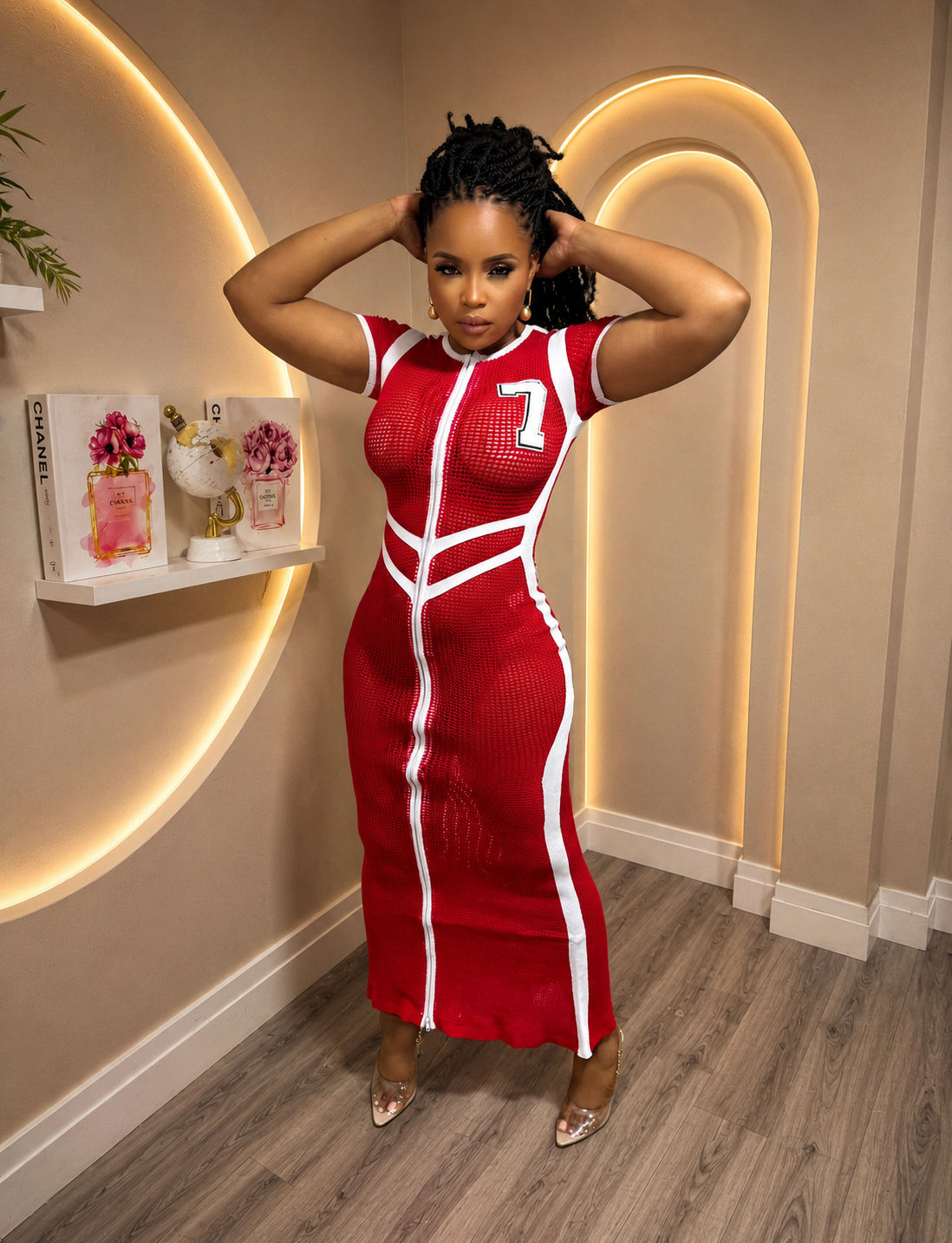 Sport Mesh Maxi Dress ❤️🖤