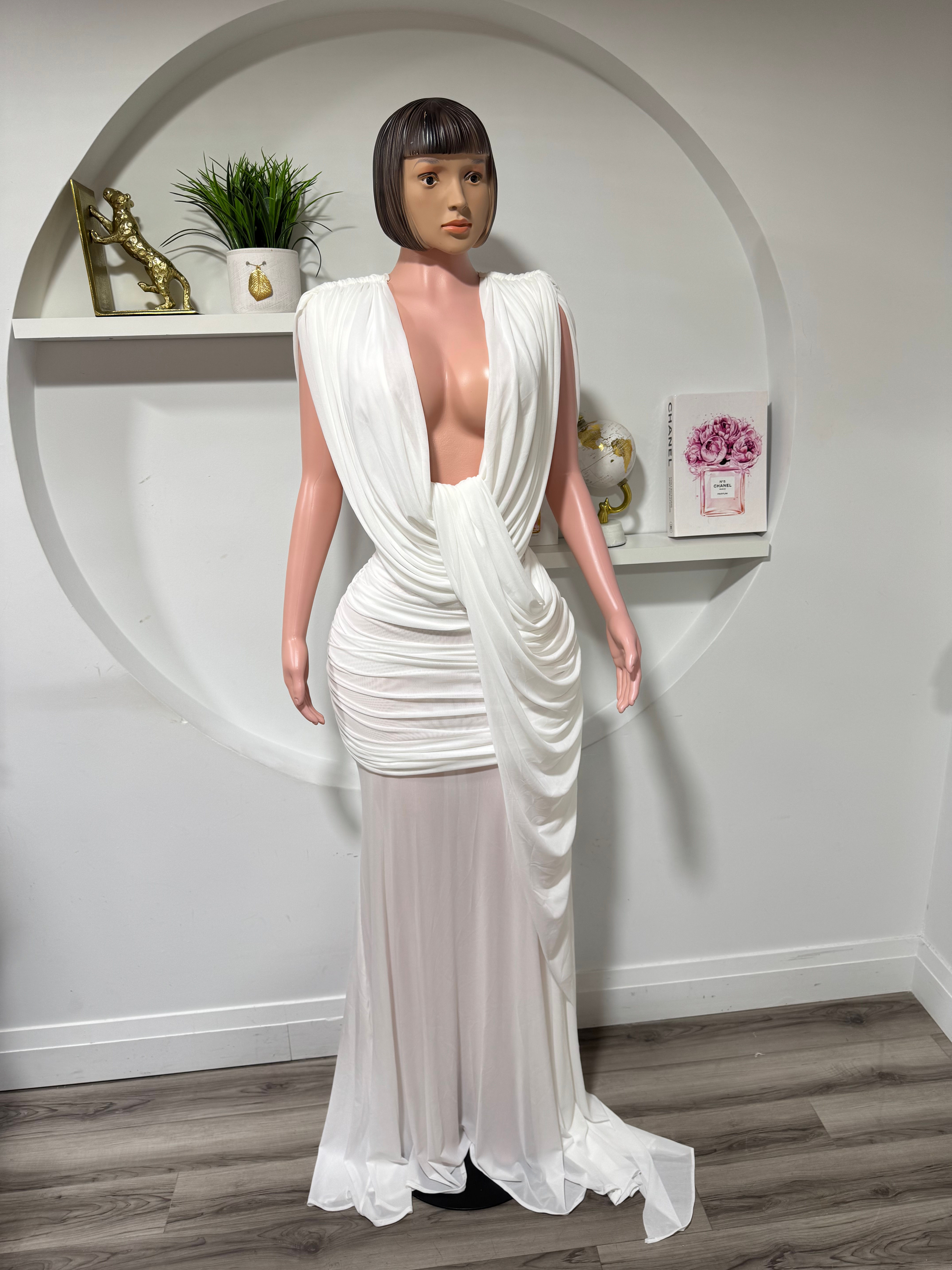 Goddess Grace Draped Gown