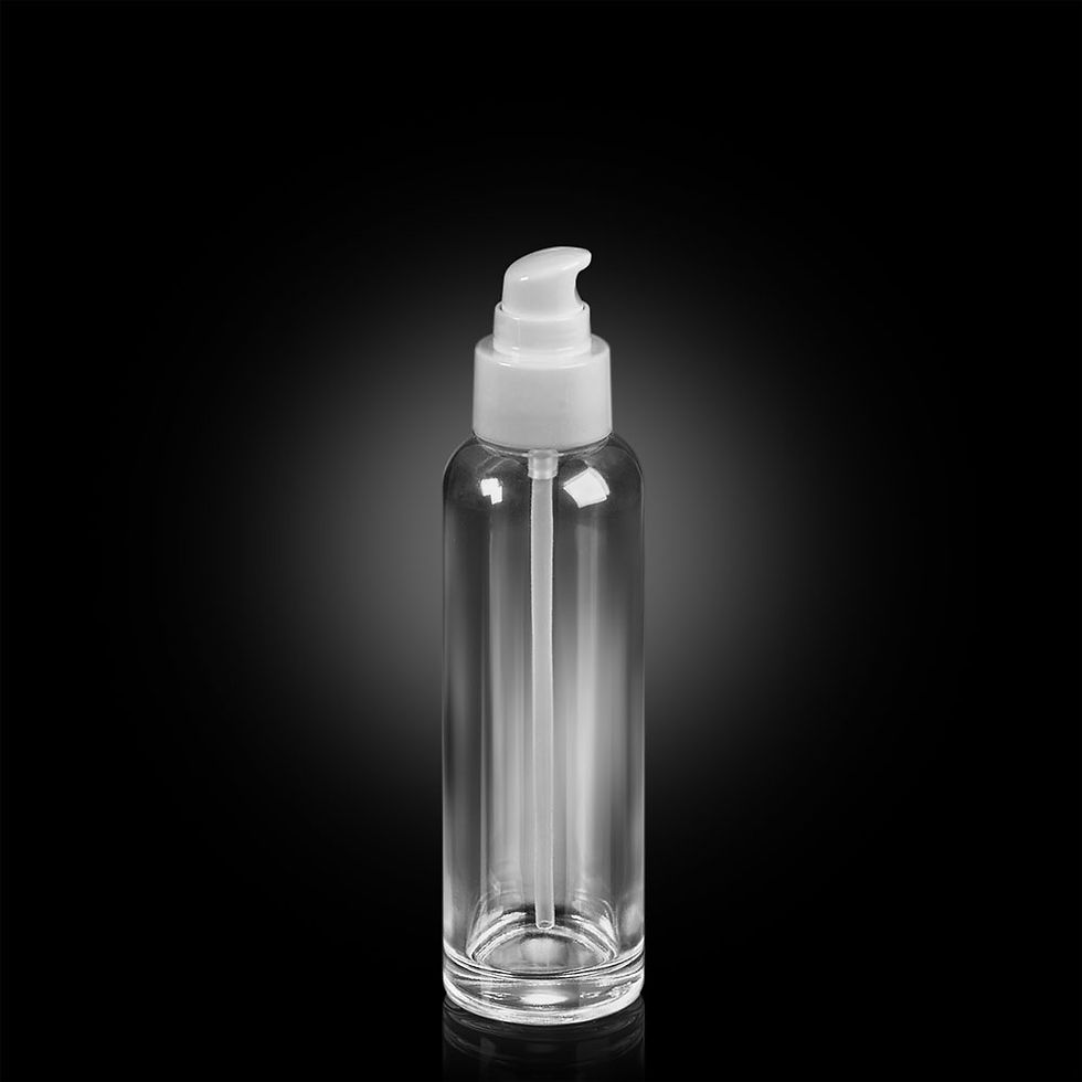 Thumbnail: 120ml Glass Lotion Pump Bottle Skincare Containers