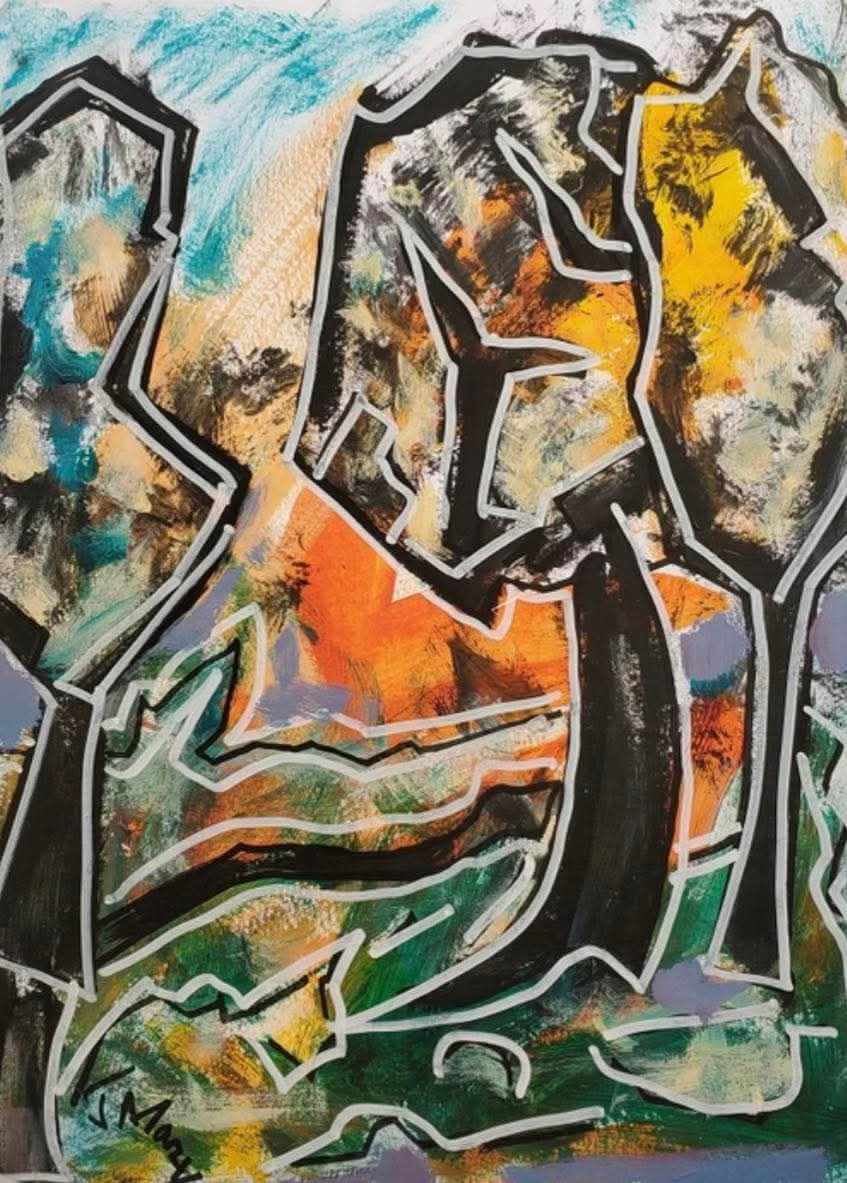 Arbres au crépuscule