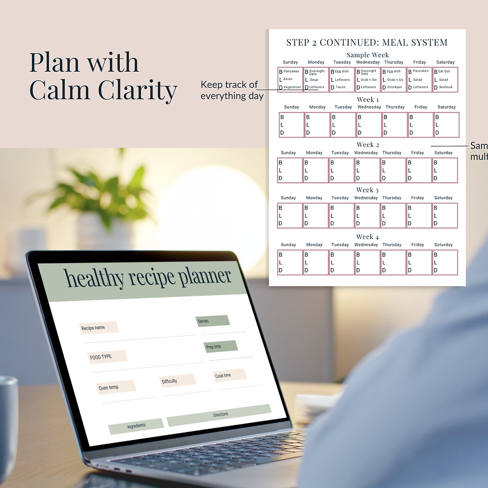 Thumbnail: Busy Mom Meal Planning Bundle | Meal Prep System + Weekly Plans + Grocery Saving
