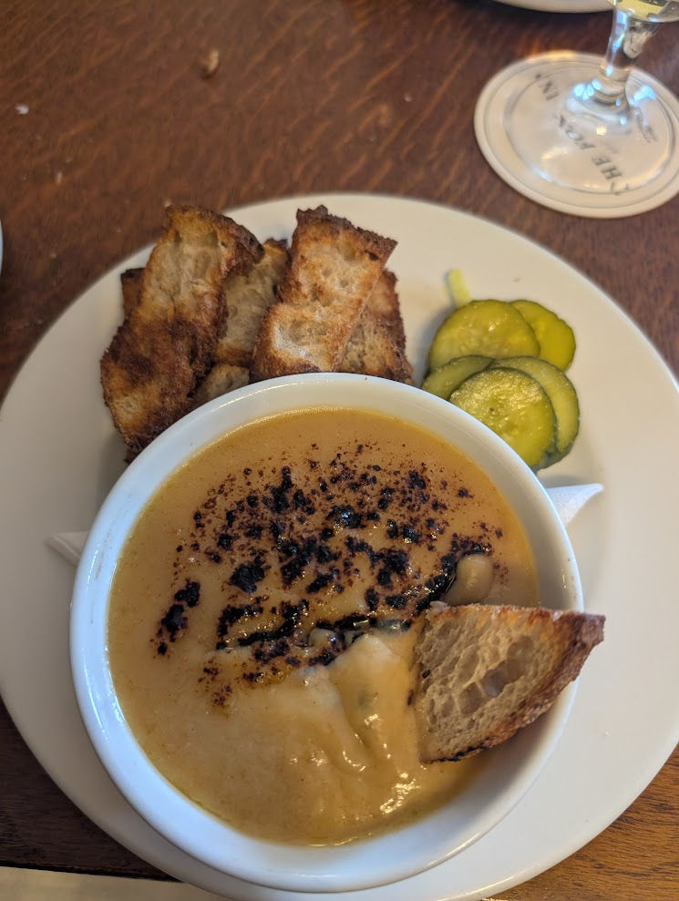 A delicious Welsh Rarebit I enjoyed in a Cotswold pub.