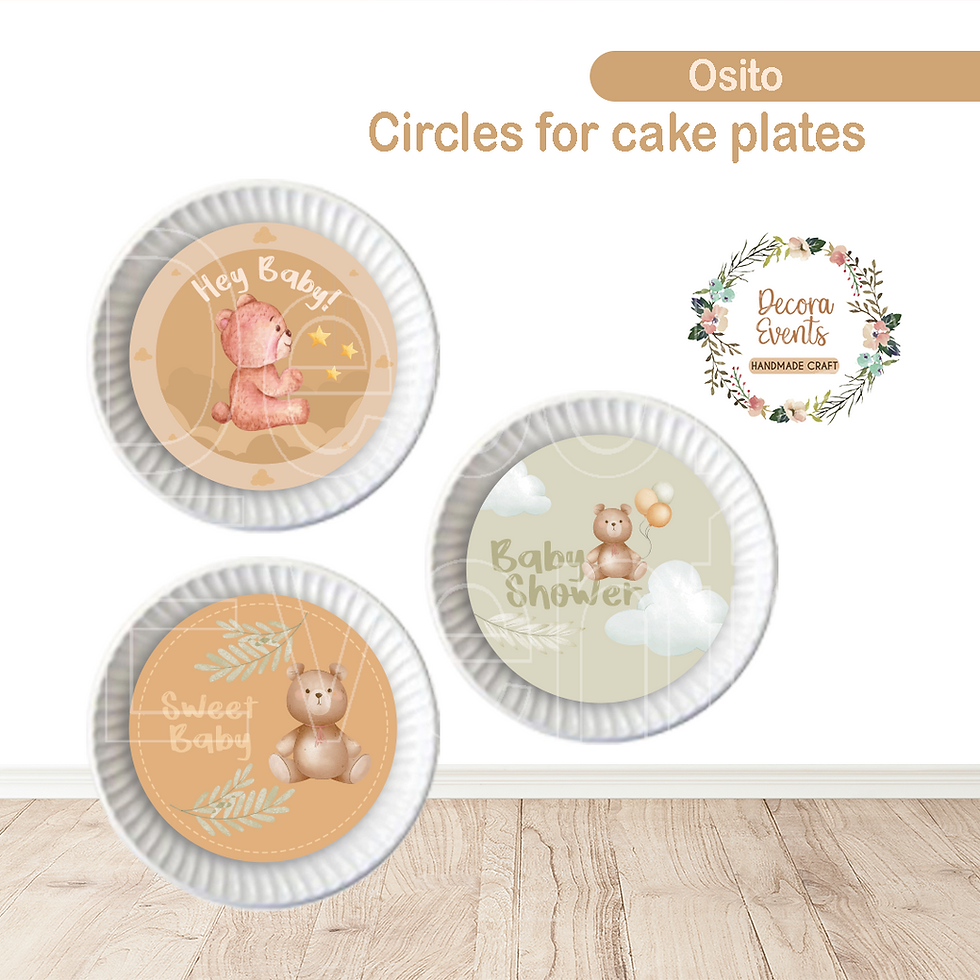 Teddy Bear Baby Shower Party Decorations - Kit Download Printable