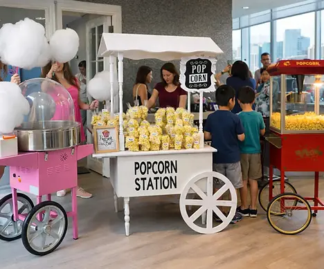 Live Corporate Event of Cotton Candy and Popcorn in Edmonton