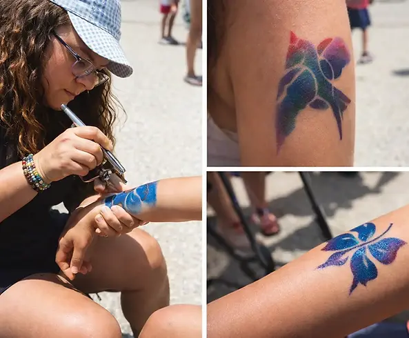 Airbrush Tattoos for Schools Summer Events Edmonton
