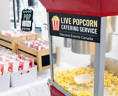 live popcorn station corporate event Toronto