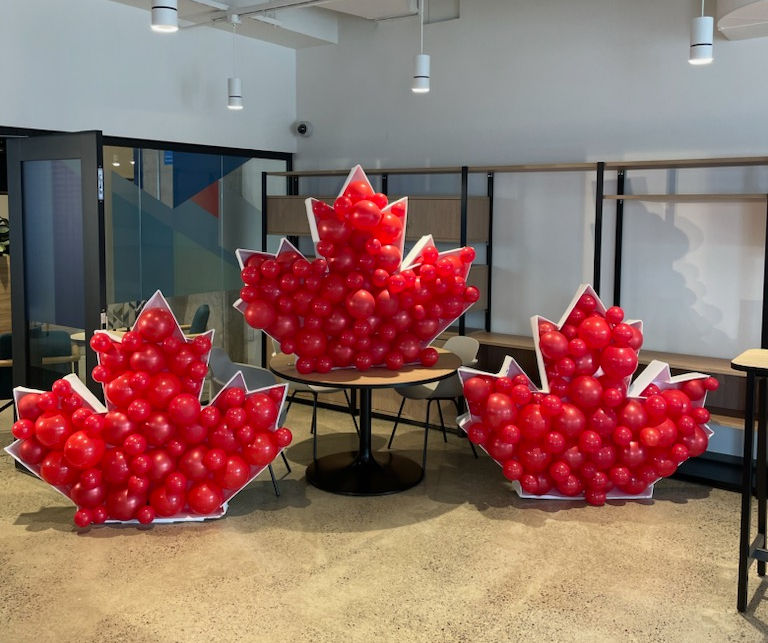 Canada day mosaic balloon