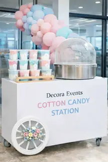 Cotton Candy Station perfect for Birthdays and Corporate Events 