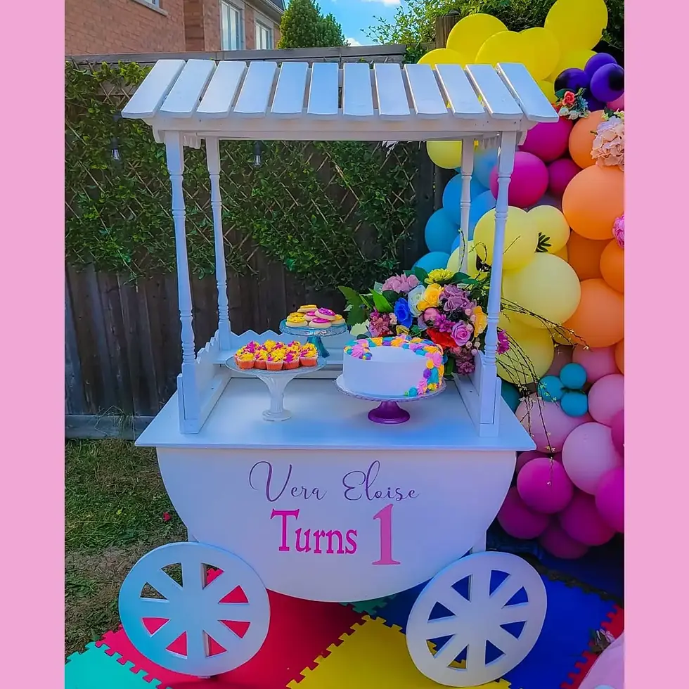 Sweet Cart Rental for 1st Birthdays, Baptisms & Communions | Toronto & Edmonton