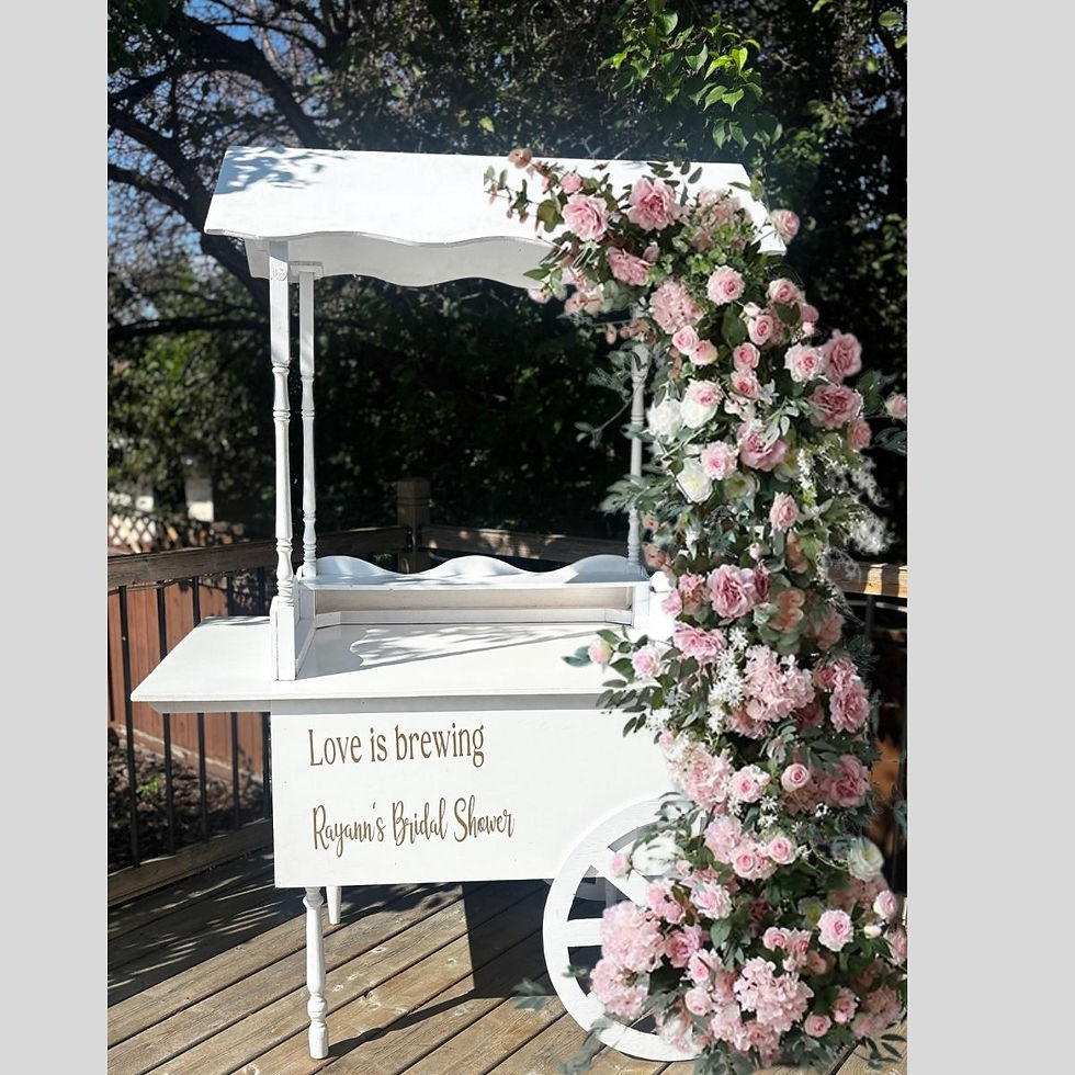 Bridal Shower Decor with Sweet Cart Floral in Edmonton