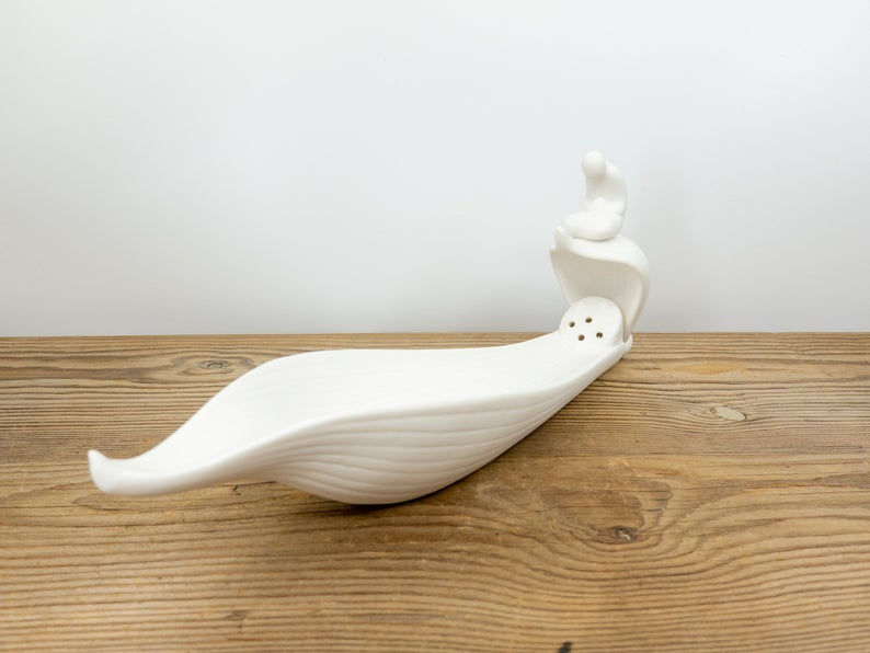 Thumbnail: Stick Incense Holder | White Incense Holder | Meditation Incense Holder