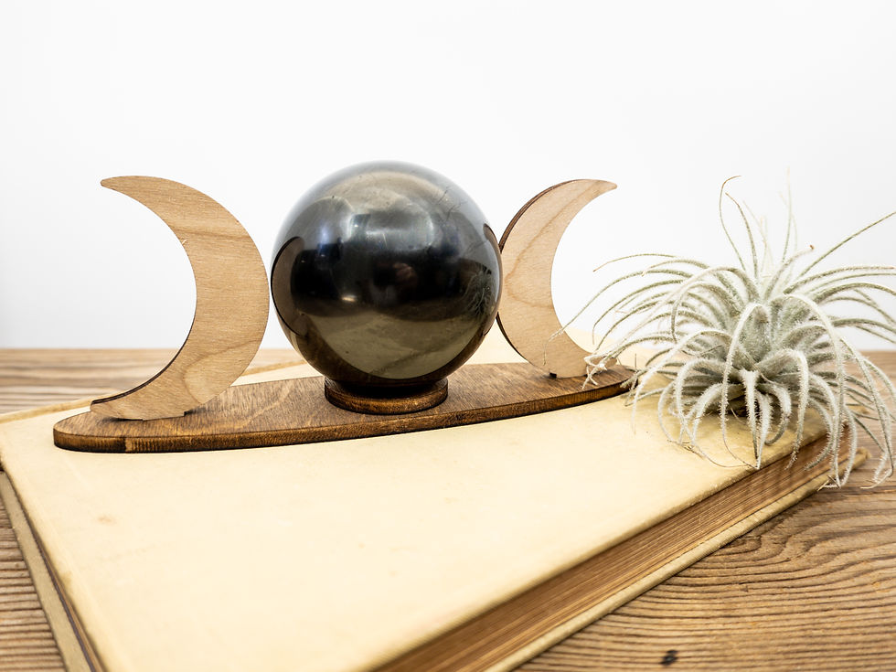 Thumbnail: SHUNGITE Polished Sphere | Shungite Crystal Ball | EMF Protection |  Geode