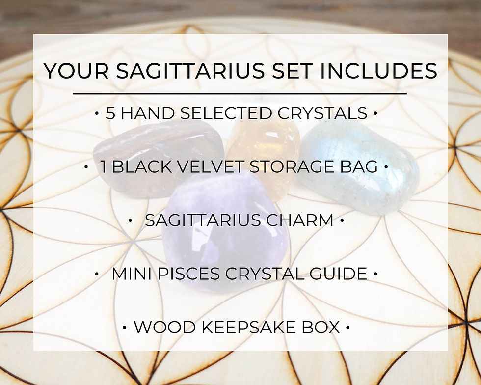 Thumbnail: SAGITTARIUS Zodiac Crystal Set | Crystals for Sagittarius | Zodiac Crystal Set