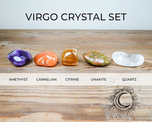 VIRGO Zodiac Crystal Set Crystals for Virgo Zodiac Crystal Set