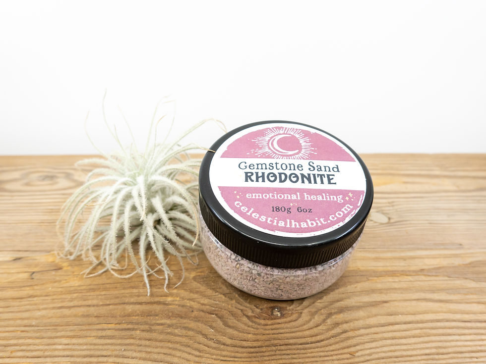 Thumbnail: RHODONITE Gemstone Sand | Crystal Sand | Emotional Healing Sand