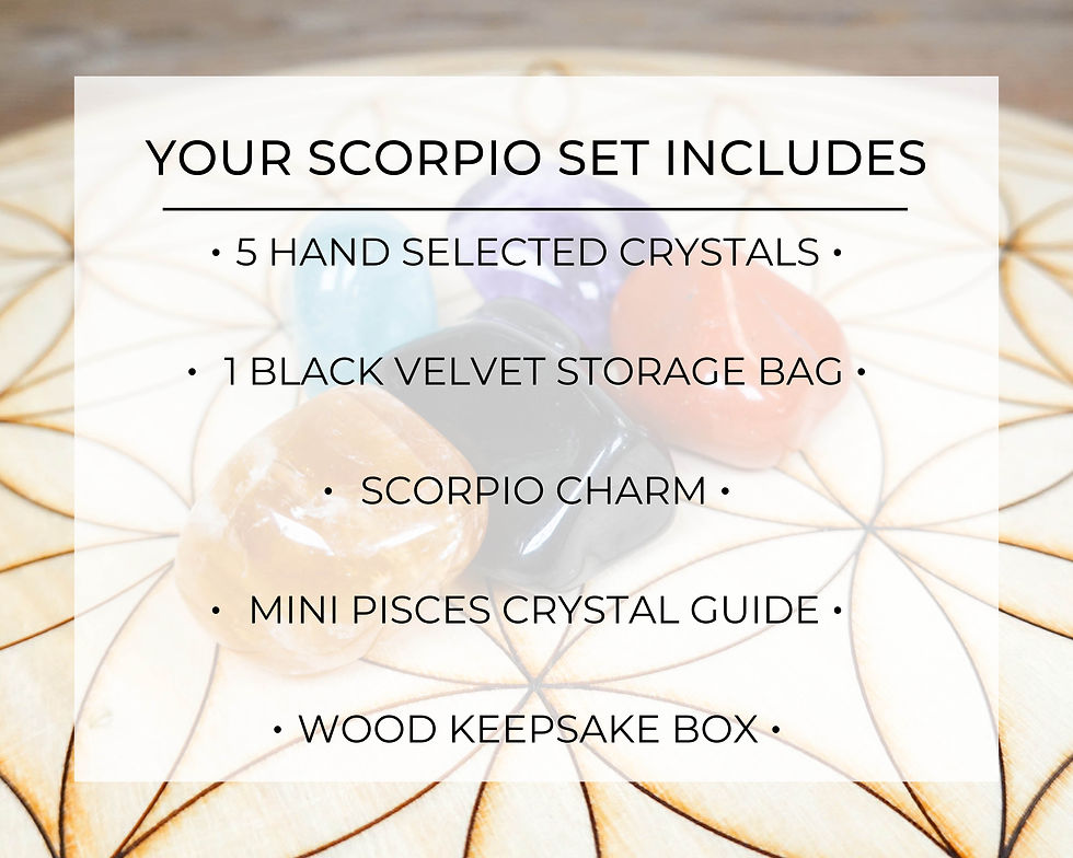 Thumbnail: SCORPIO Zodiac Crystal Set | Crystals for Scorpio | Zodiac Crystal Set