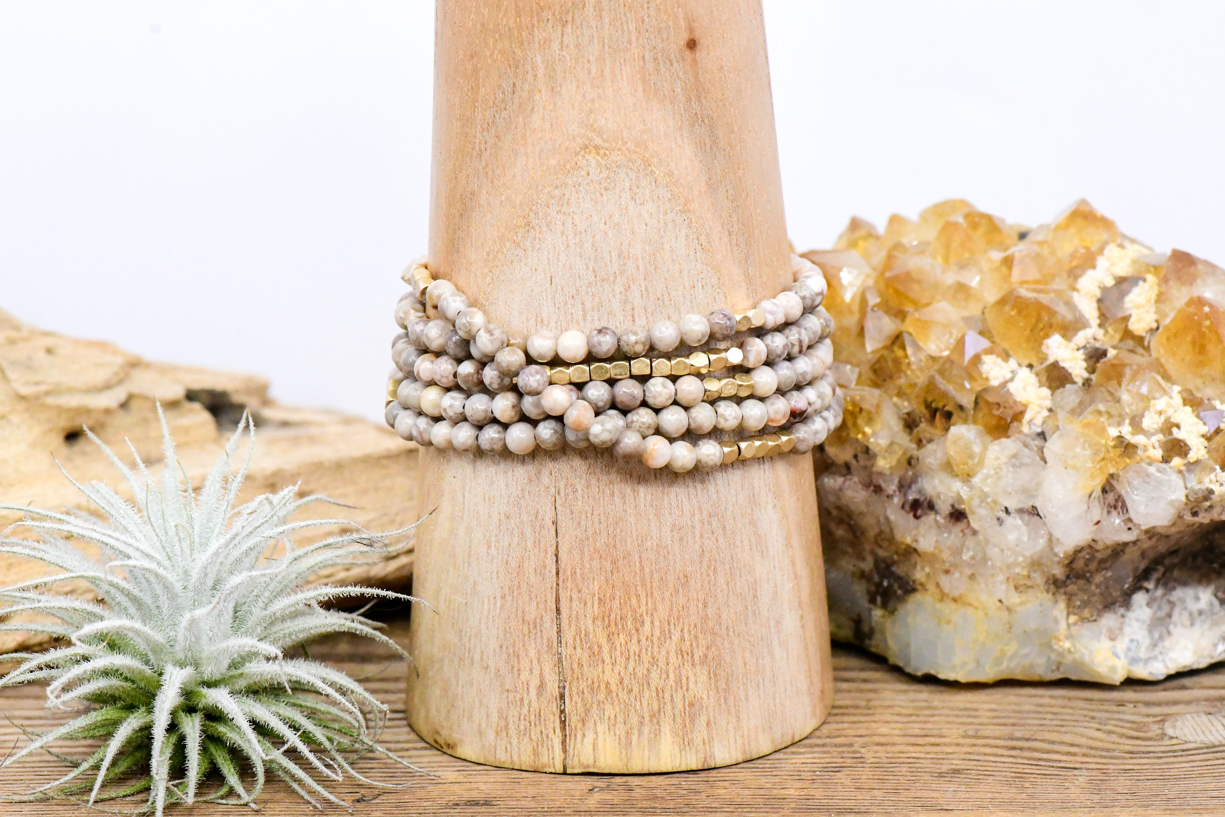 CRYSTAL Stone Wrap | Rhyolite - Stone of Joy