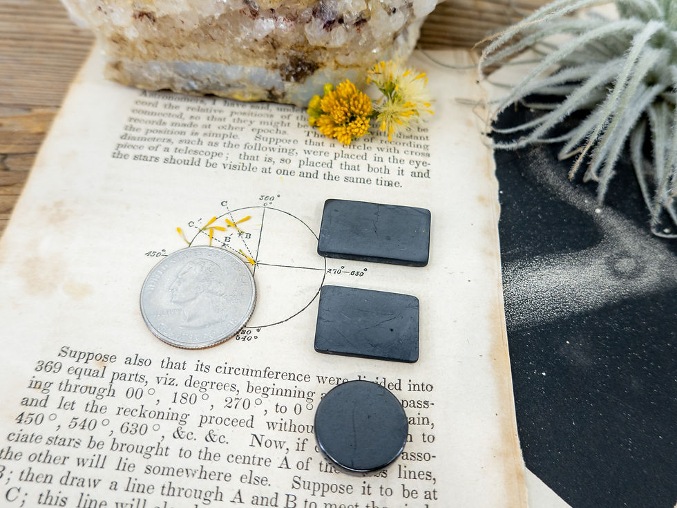 Thumbnail: SHUNGITE Cell Phone Plate Set  | EMF Protection Plates