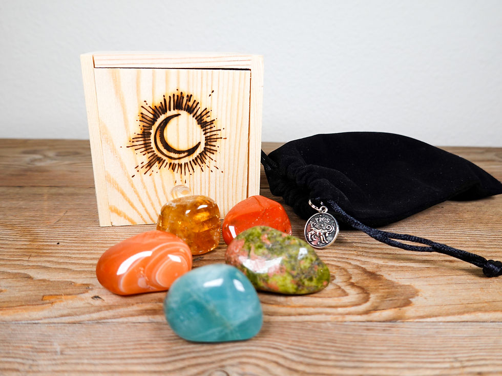 Thumbnail: ARIES Zodiac Crystal Set | Crystals for Aries | Zodiac Crystal Set