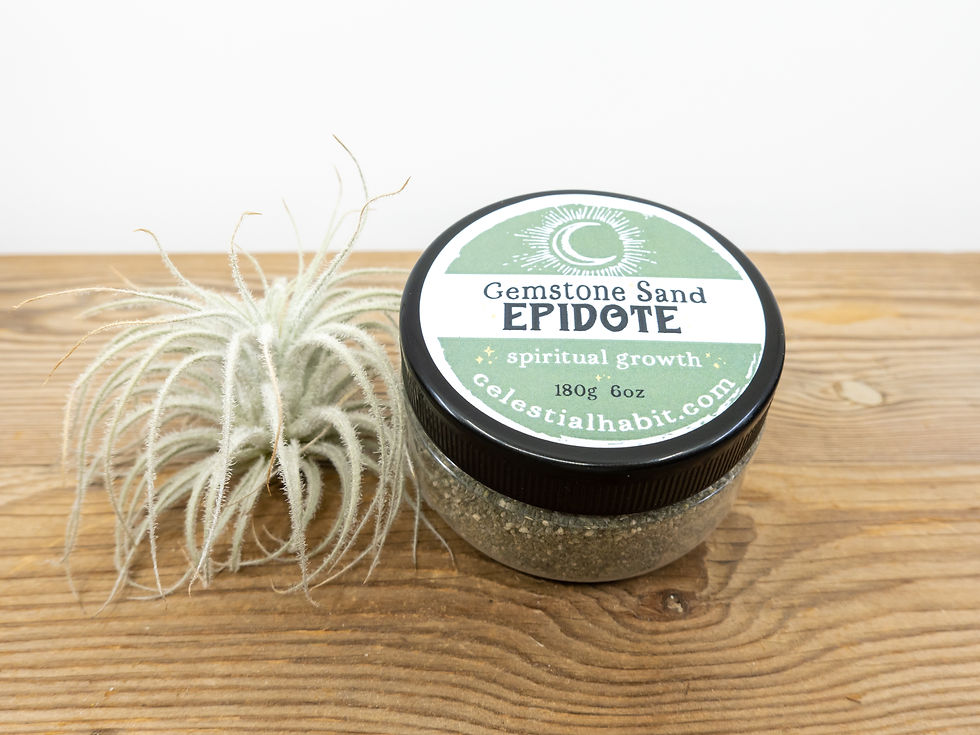 Thumbnail: EPIDOTE Gemstone Sand | UNAKITE Crystal Sand | Spiritual Growth Sand