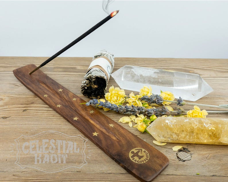 Thumbnail: SAGITTARIUS Wood Incense Holder | Zodiac Wood Incense Holder