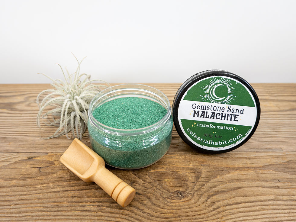 Thumbnail: MALACHITE Gemstone Sand | Crystal Sand | Transformation Sand | 100% Natural