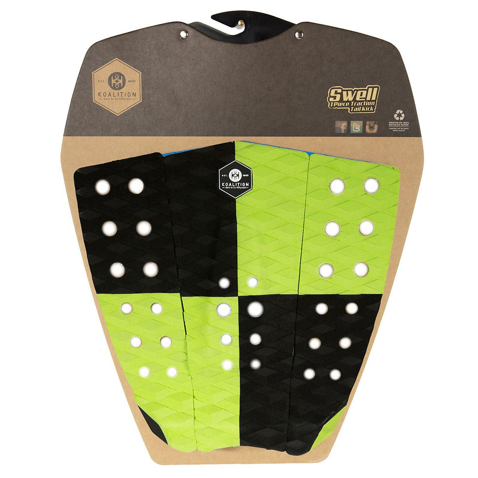 Thumbnail: KOALITION Surf Pad Footpad Deck Grip KARVE Lime 3pc