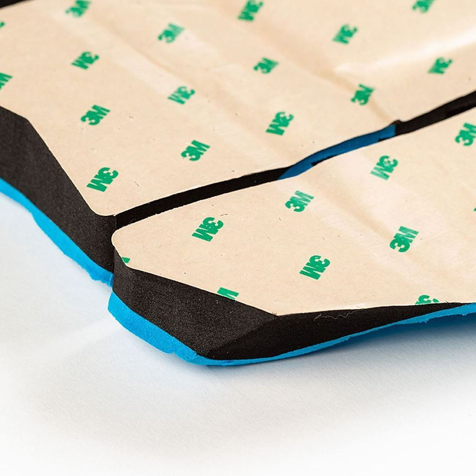 Thumbnail: ROAM Surf Pad Footpad Deck Grip Traction Pad black 3 pcs With Holes