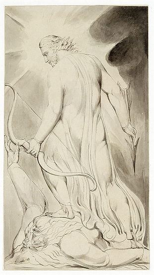 William_Blake_-_Christ_trampling_down_Satan_c1800_-_(MeisterDrucke-1142395).jpg