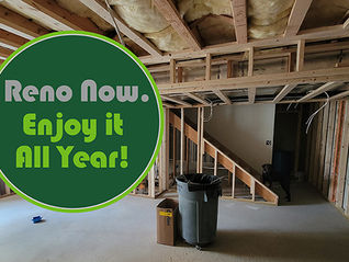 View of a basement renovation with wood studs done and ready for insulation and drywall.