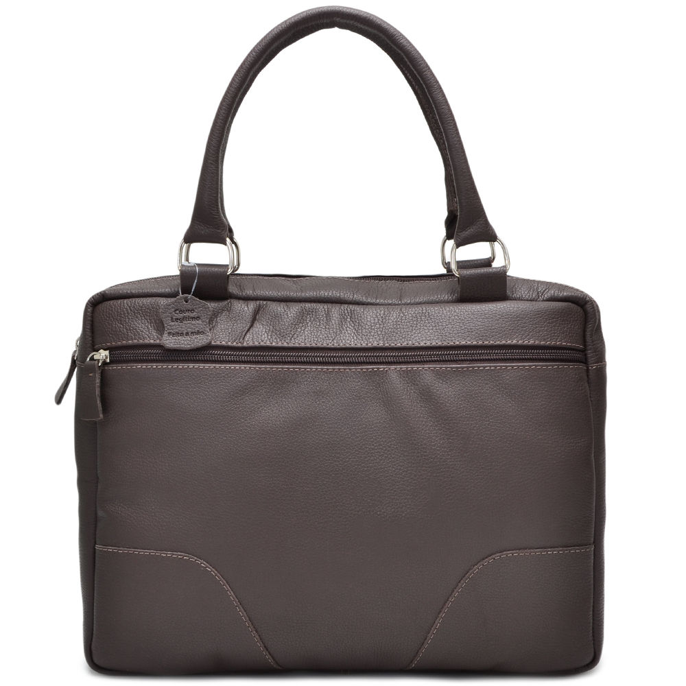 💼 Bolsa Executiva Nomad Pasta Maleta – Couro Legítimo Café ✨