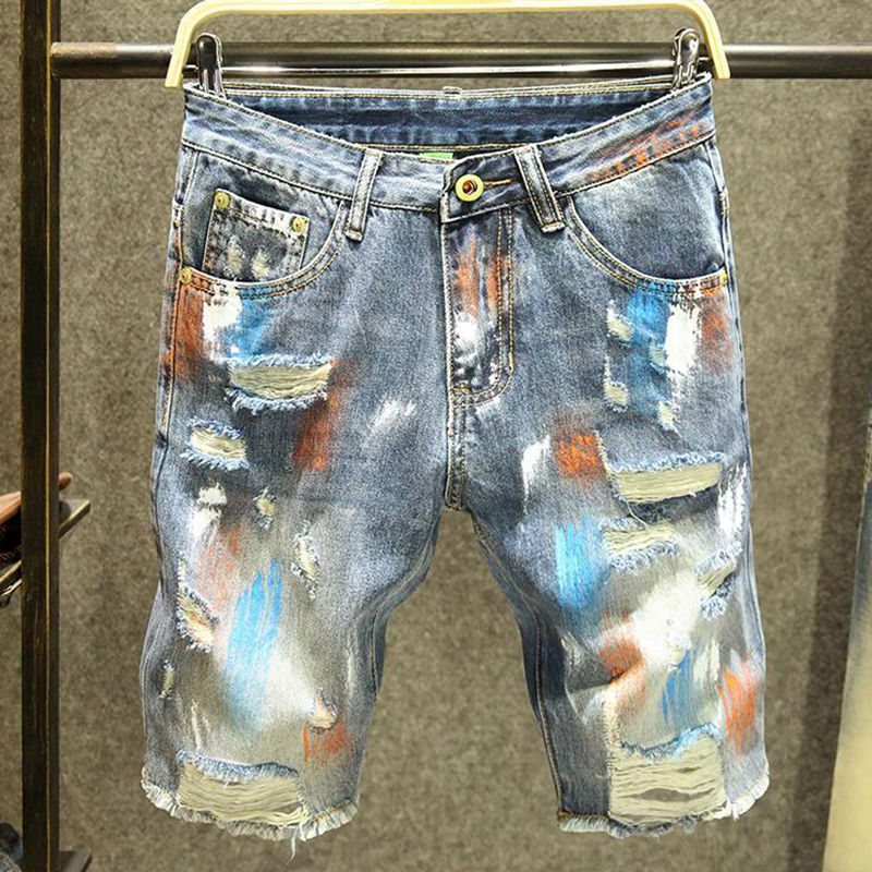 Miniatura: 🩳 Bermuda Nomad Denim Destroyed — Jeans Rasgada ✨