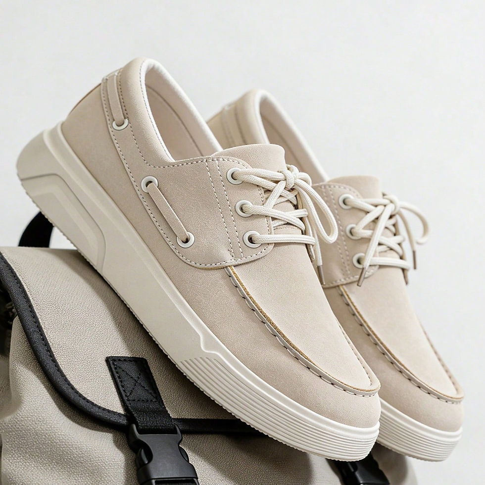 Miniatura: 👟 Sapatênis Preppy Suede Beige