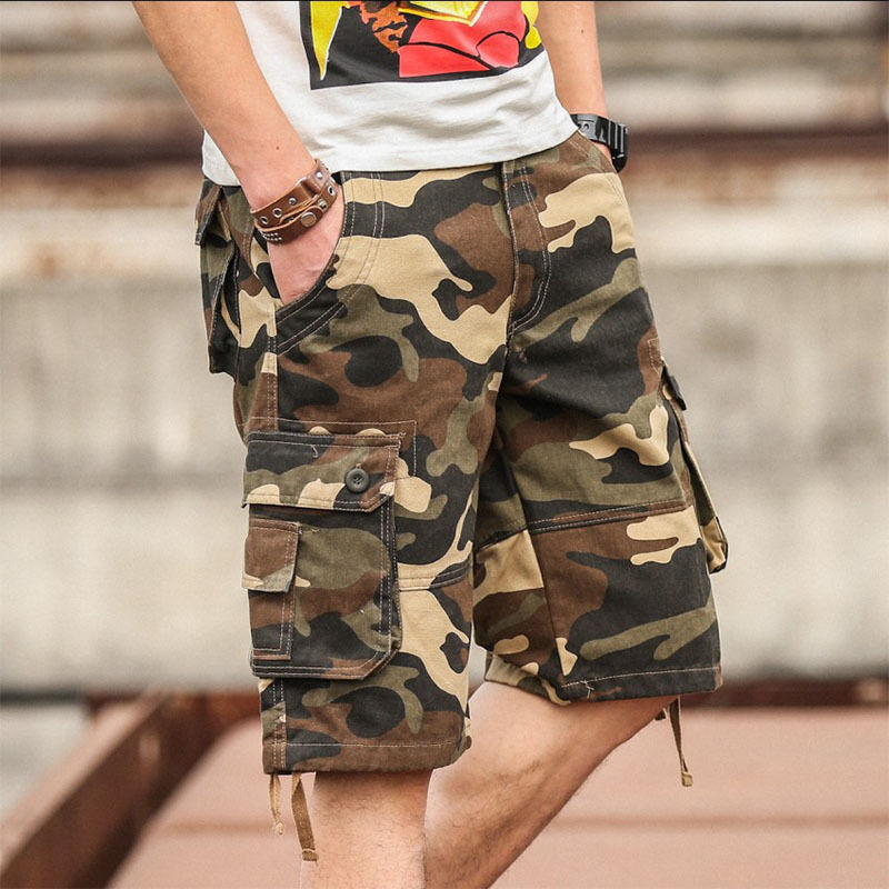 Miniatura: 🪖 Bermuda Nomad Camo Multi-Bolso — Cargo Militar ✨