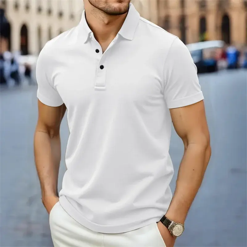 Miniatura: 👕 Polo Nomad "Zenith" – Gola Johnny Minimalista ✨