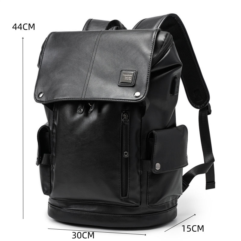 Miniatura: ✈️ Mochila Alpha Voyager | Couro Impermeável & Conexão USB