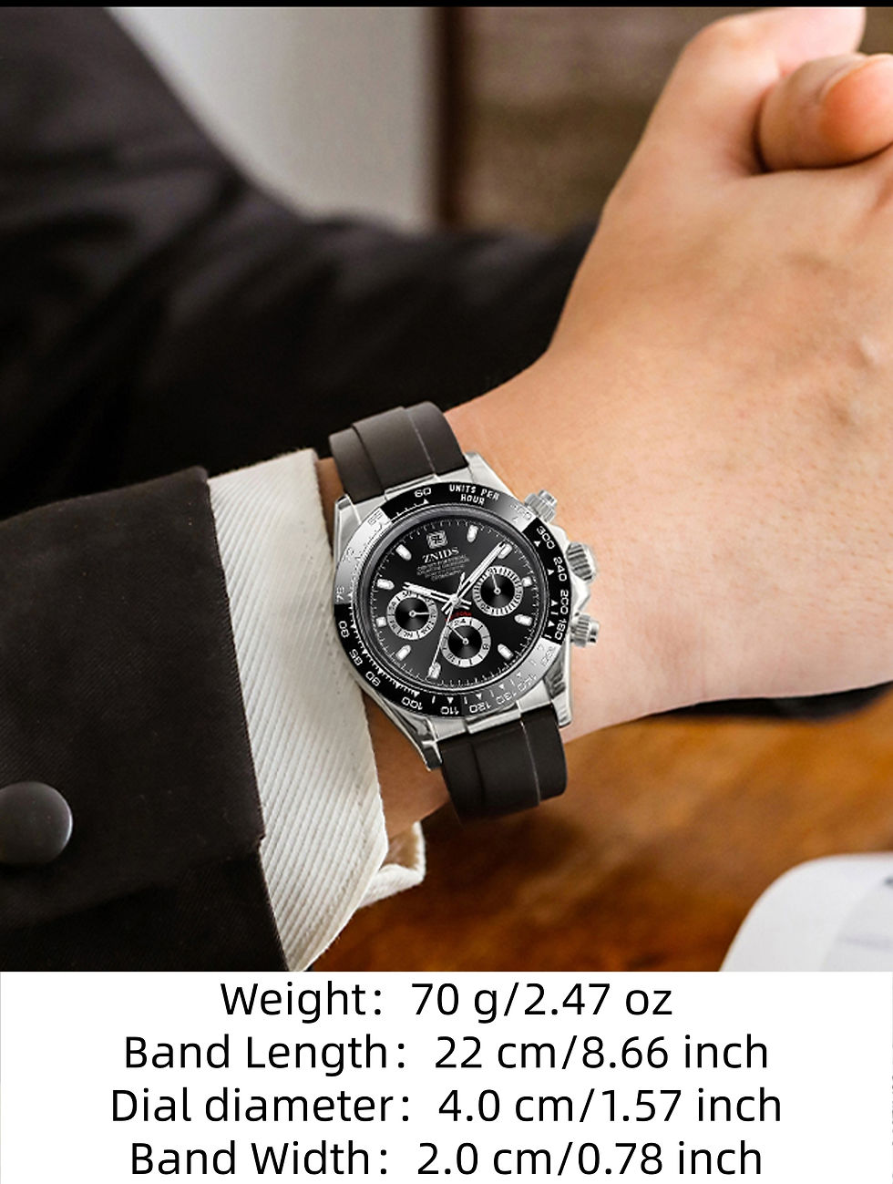 Miniatura: ⌚ Relógio Masculino Urban Nomad Titanium Leather ✨