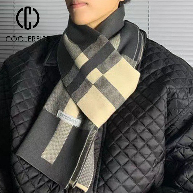 Miniatura: 🧣 Cachecol Nomad Winter – Tricô Casual Design Executivo ✨
