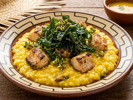 Risoto Paraense com Filhote e Crispy de Jambú: Uma Experiência Gastronômica Amazônica