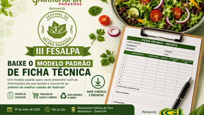 Gastronomia Paraense disponibiliza modelo de ficha técnica para candidatos do III FESALPA