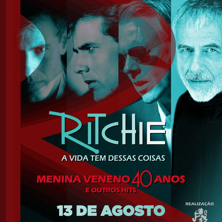 Ritchie retorna aos palcos com o show "A Vida Tem Dessas Coisas" no Espaço Unimed