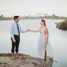 Engagement photo Malibu Lagoon