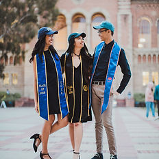 Siblings graduation photo UCLA