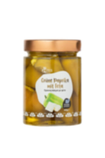 Green peppers with feta
