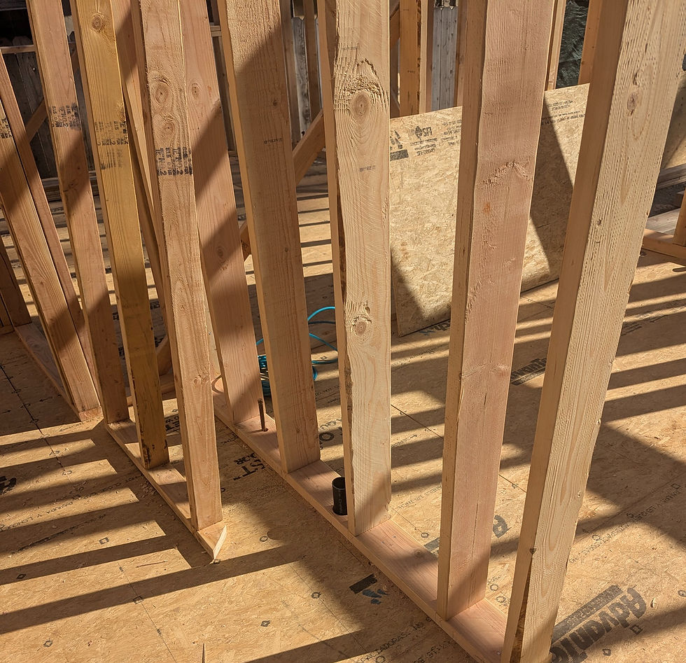 Wooden wall framing