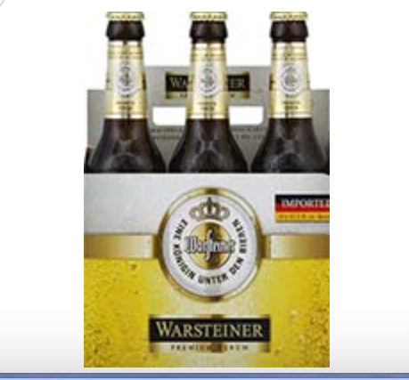 WARSTEINER GERMAN PILSNER 6PACK-11.2OZ