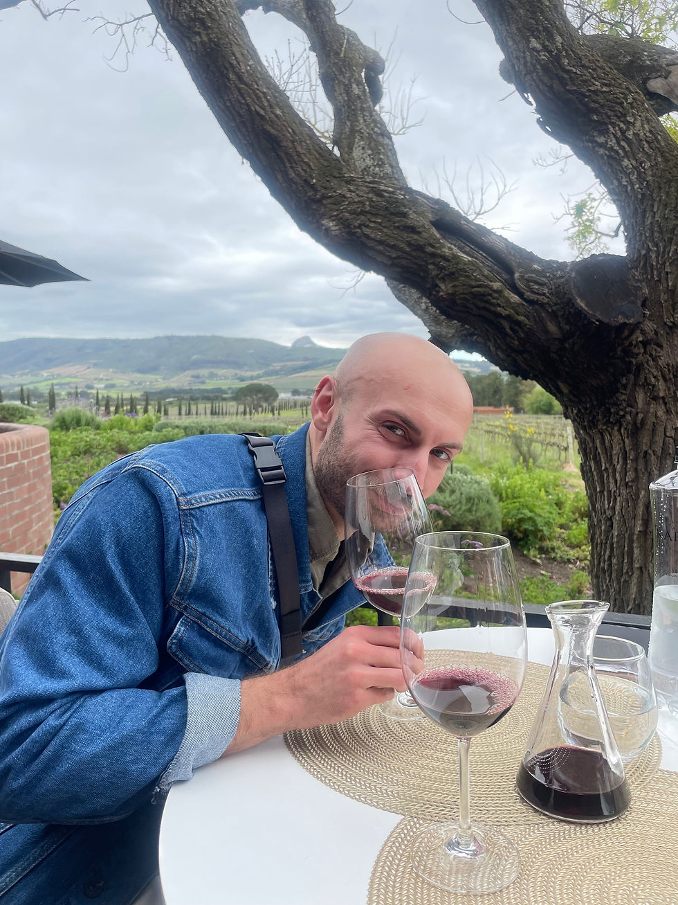 Alistair in Bacco Estate.