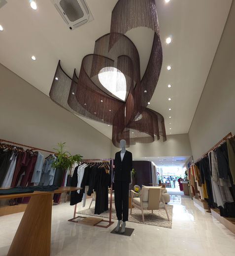Retail Ceiling Chain Installation