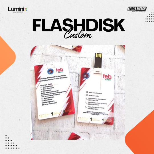 Flashdisk Custom Kartu – 16GB Cetak Full Color 2 Sisi
